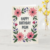 Carte d'anniversaire Daisy Bloom (Fleur jaune)