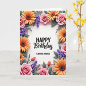Carte d'anniversaire Daisy Delight (Fleur jaune)