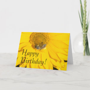 Carte d'anniversaire Daisy Flower & Bee
