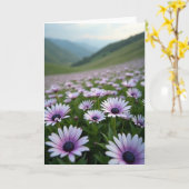 Carte d'anniversaire Daisy Hillside (Fleur jaune)