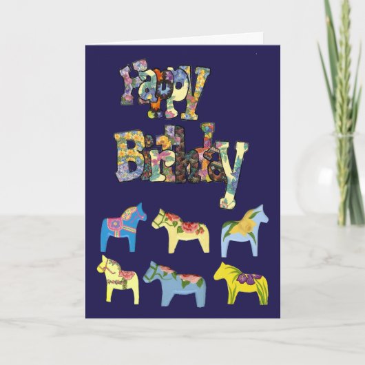 Carte d'anniversaire Dala Hors (Devant)