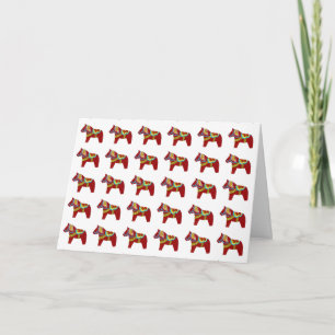 Carte d'anniversaire Dala Horse