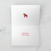 Carte d'anniversaire Dala Horse (Intérieur)