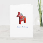 Carte d'anniversaire Dala Horse (Devant)