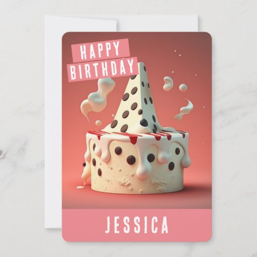 Carte d'anniversaire dalmate (Devant)