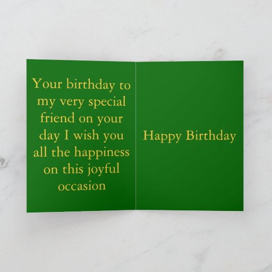 Carte d'anniversaire d'ami (Intérieur)