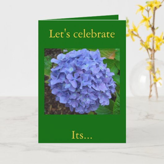 Carte d'anniversaire d'ami (Fleur jaune)