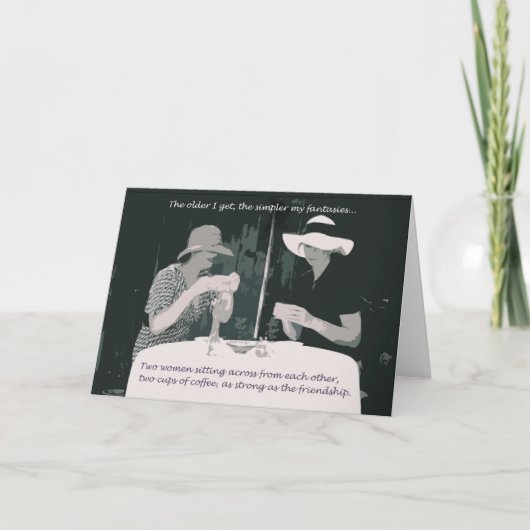 Carte d'anniversaire d'amitié/pour la femme (Devant)