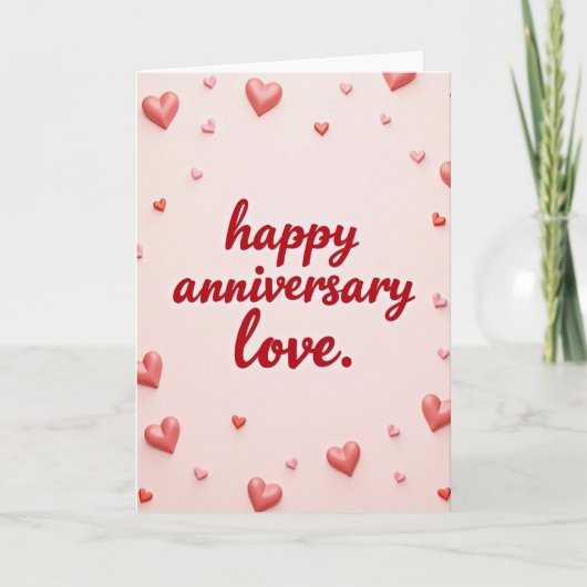 Carte d'anniversaire d'amour (Devant)