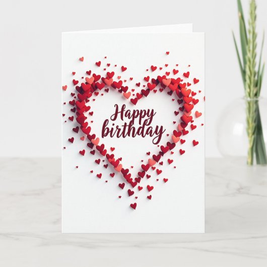 Carte d'anniversaire d'amour sincère (Devant)