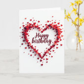 Carte d'anniversaire d'amour sincère (Fleur jaune)