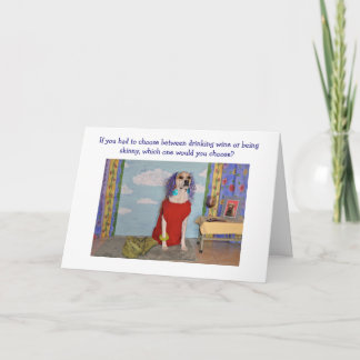 Carte d'anniversaire d'amusement pour l'adulte, un