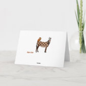 Carte d'anniversaire d'âne et de hibou (Dos)