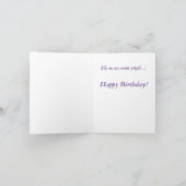 Carte d'anniversaire d'ange bleu (Intérieur)