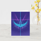 Carte d'anniversaire d'ange bleu (Fleur jaune)
