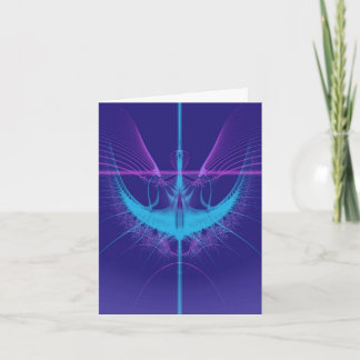 Carte d'anniversaire d'ange bleu