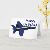 Carte d'anniversaire d'anges de bleu marine des (Fleur jaune)