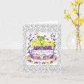 Carte d'anniversaire d'année bissextile (Fleur jaune)