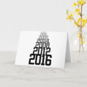 Carte d'anniversaire d'année bissextile (Fleur jaune)