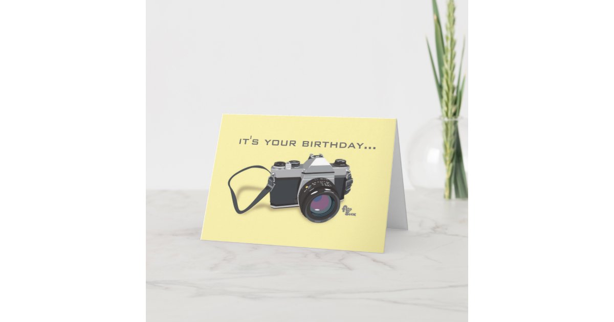 Carte D Anniversaire D Appareil Photo Zazzle Be