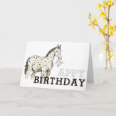 Carte "d'anniversaire d'Appy" (Fleur jaune)