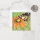 Carte d'anniversaire d'aquarelle (Devant/Arrière en situation)