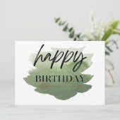 Carte d'anniversaire d'aquarelle (Debout devant)