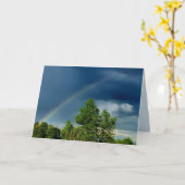 Carte d'anniversaire d'arc-en-ciel (Fleur jaune)