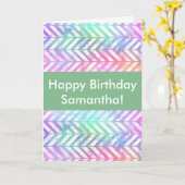 Carte d'anniversaire d'argent (Fleur jaune)