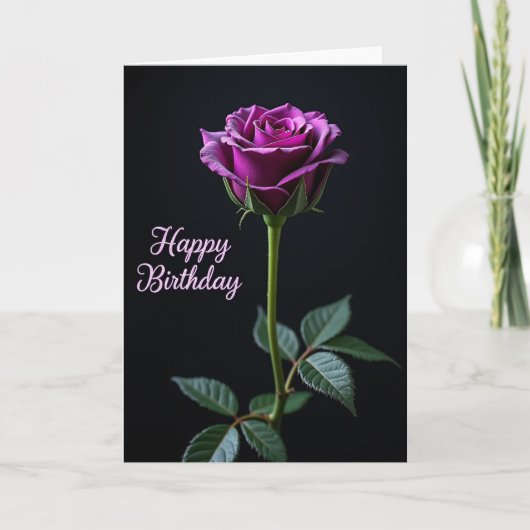 Carte d'anniversaire Dark Bloom (Devant)
