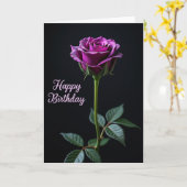 Carte d'anniversaire Dark Bloom (Fleur jaune)