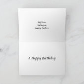 Carte d'anniversaire - Darlington, comté de Durham (Intérieur)