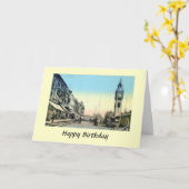 Carte d'anniversaire - Darlington, comté de Durham (Fleur jaune)