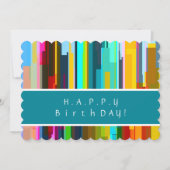 Carte d'anniversaire d'art Abstrait personnalisée (Devant)