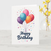 Carte d'anniversaire d'art de célébration (Fleur jaune)