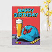 Carte d'anniversaire d'art de guitare (Fleur jaune)