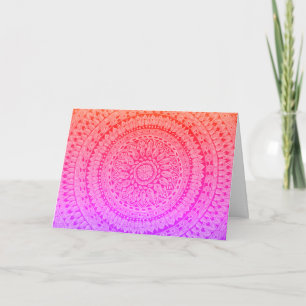 Carte d'anniversaire d'art de mandala détaillé mul