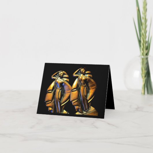 Carte d'anniversaire d'art déco par le studio (Devant)