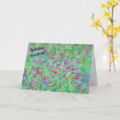 Carte d'anniversaire d'Art Floral Fleur sauvage ro (Fleur jaune)