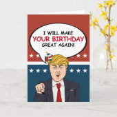 Carte d'anniversaire d'atout - je ferai votre (Fleur jaune)