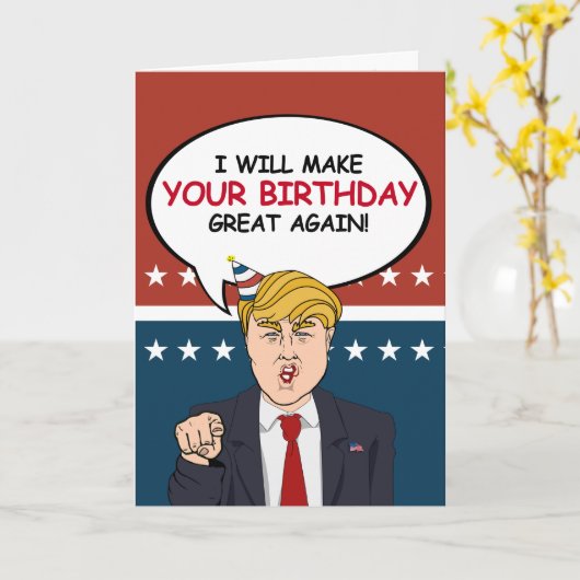 Carte d'anniversaire d'atout - je ferai votre (Fleur jaune)