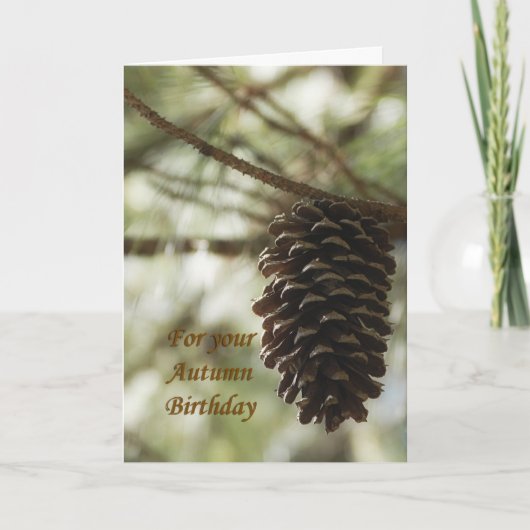 Carte d'anniversaire d'automne (Devant)