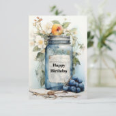 carte d'anniversaire d'automne (Debout devant)