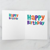 Carte d'anniversaire d'autruche (Intérieur)