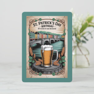 Carte d'anniversaire de 30 ans pour la Saint-Patri