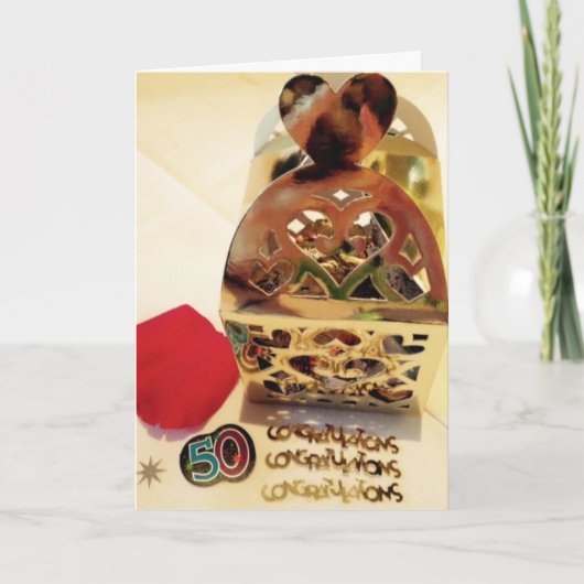 Carte d'anniversaire de 50 ans (Devant)