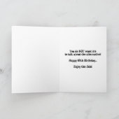 Carte d'anniversaire de 60 ans - avec squelette (Intérieur)