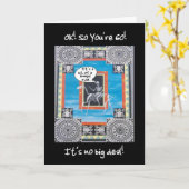 Carte d'anniversaire de 60 ans - avec squelette (Fleur jaune)