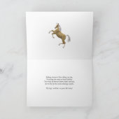 Carte d'anniversaire de 70 ans avec chevaux d'élev (Intérieur)