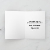 Carte d'anniversaire de 70 ans - avec squelette (Intérieur)